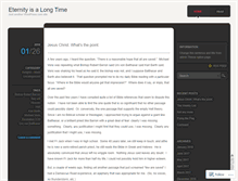 Tablet Screenshot of eternityisalongtime.com